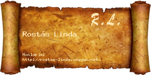 Rostás Linda névjegykártya
